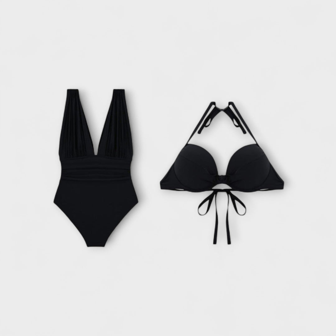 Femke - Maillot de bain sculptant avec décolleté en V