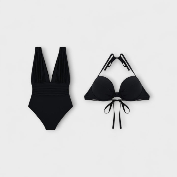 Femke - Maillot de bain sculptant avec décolleté en V