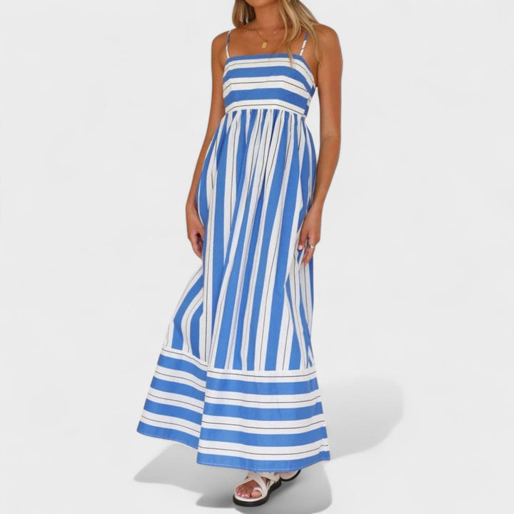 Isabel - Robe longue à rayures