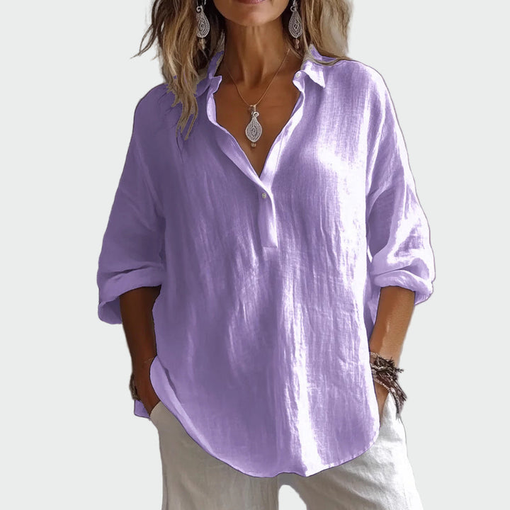Blouse de style décontracté élégant