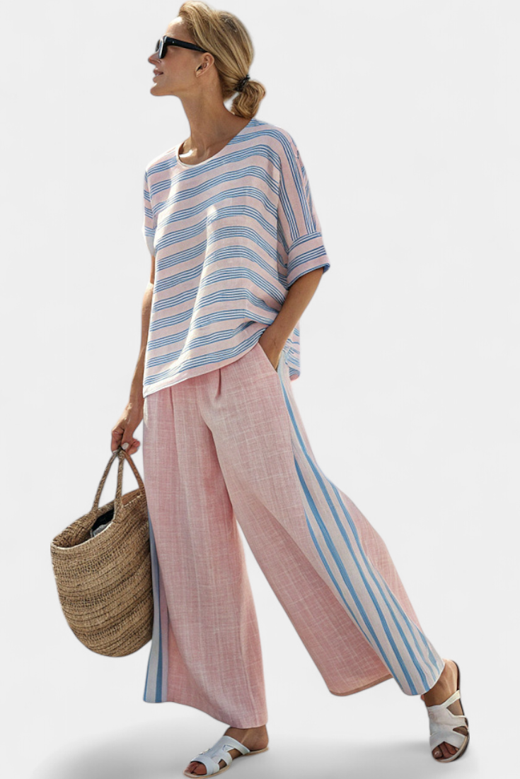 Cecília - Ensemble En Lin Bambu Rose