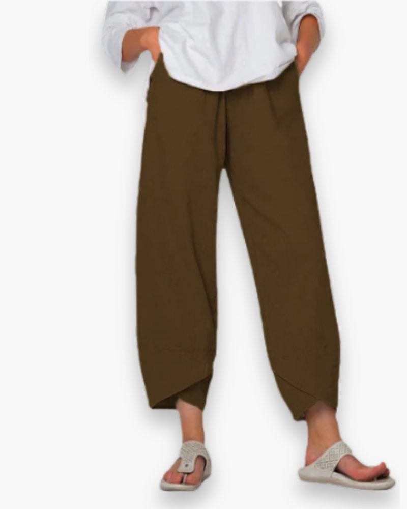Victoire - Pantalon Élégant Fuselé Léger Femme