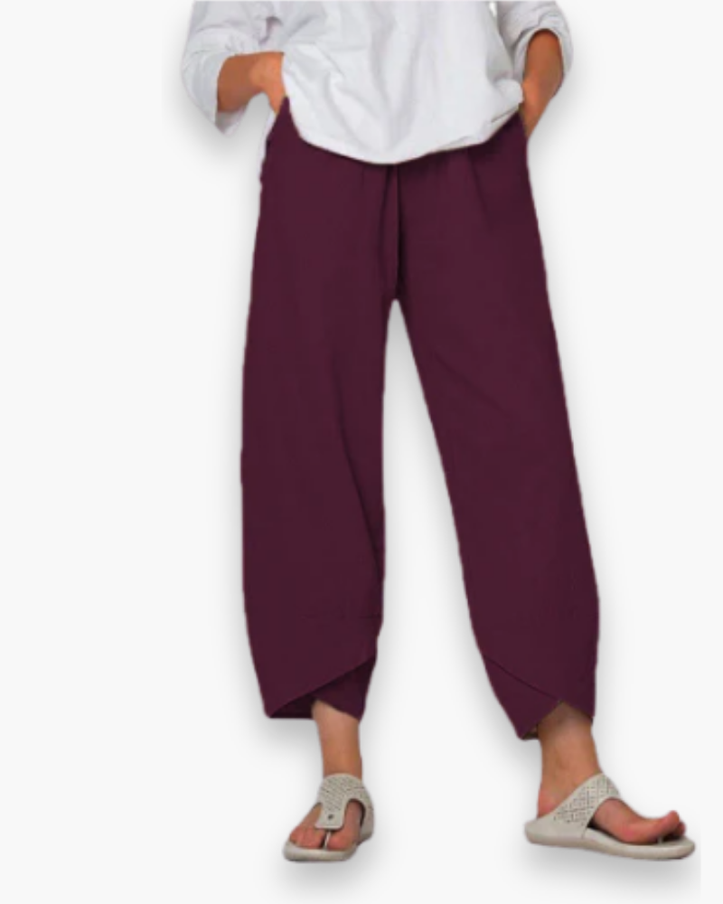 Victoire - Pantalon Élégant Fuselé Léger Femme