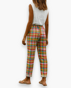 Pénélope - Pantalon Coupe Droite Coloré Léger Femme