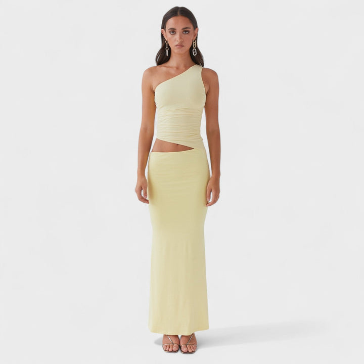 Serenela - Robe maxi asymétrique