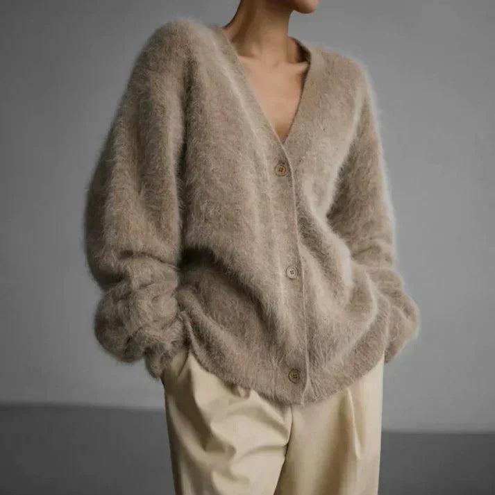 Gabrielle - Cardigan Cachemire Élégant Confortable Femme