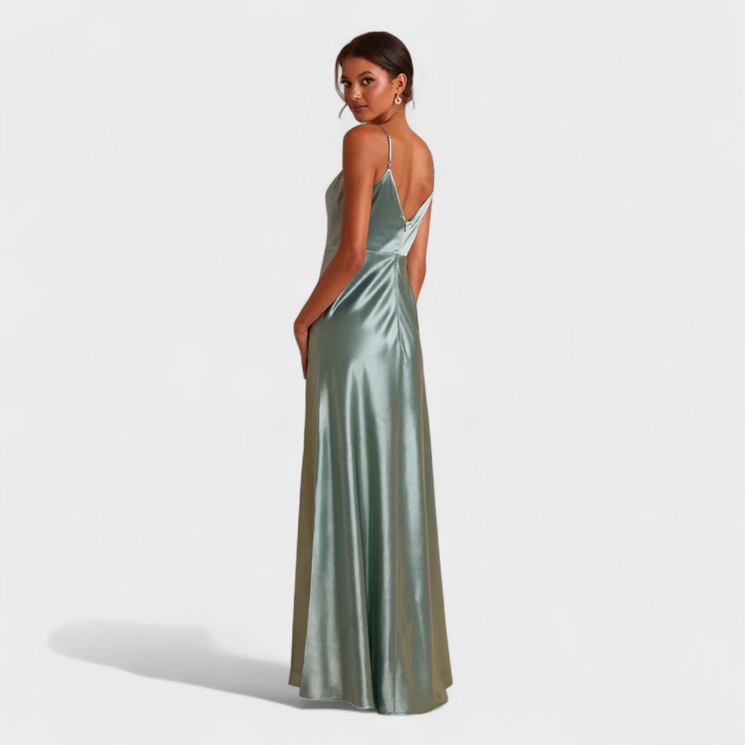 Lúcia - Robe longue en Satin