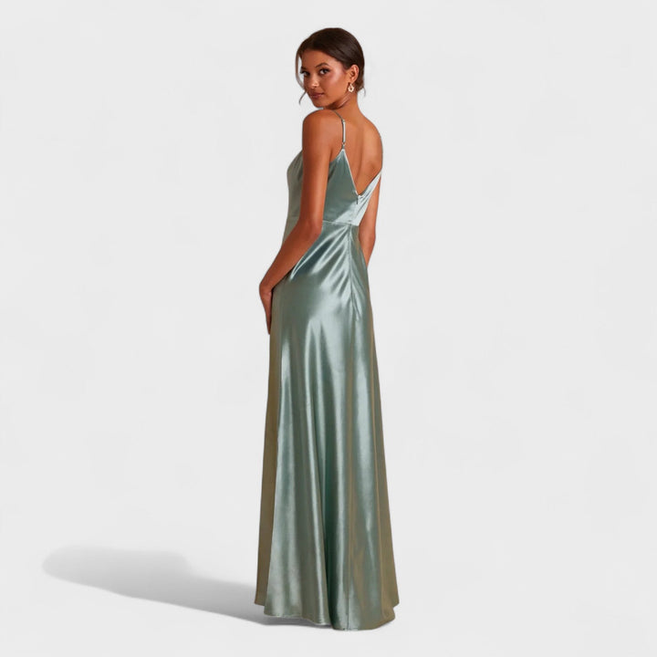 Lúcia - Robe longue en Satin