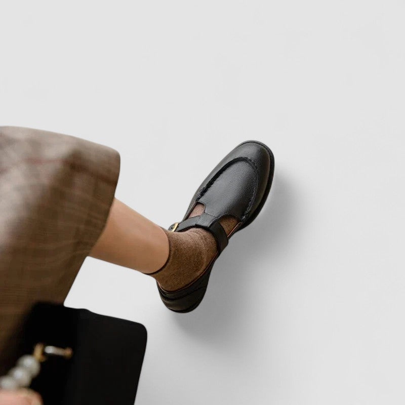 Ariana - Chaussures Orthopédiques Mary Jane à Bout Carré