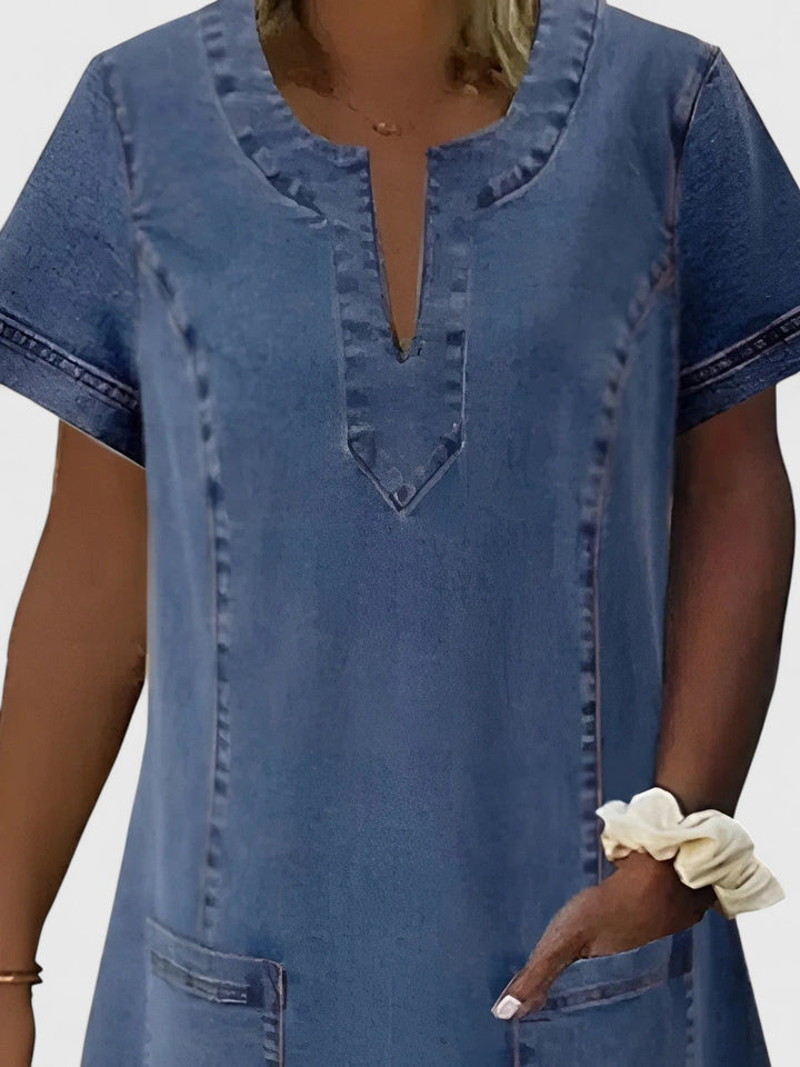 Christine | Robe en Jean Élégante