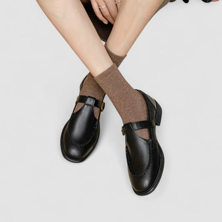 Ariana - Chaussures Orthopédiques Mary Jane à Bout Carré