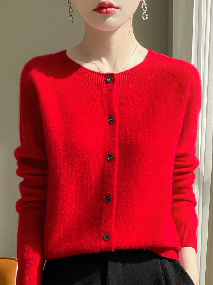 Manon - Gilet Boutonné Élégant Et Polyvalent Femme