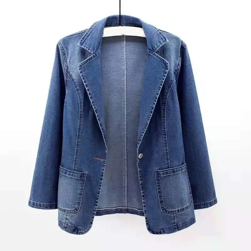 Ella - Veste Blazer Femme En Denim Moderne - Élégante Et Décontractée - Femme