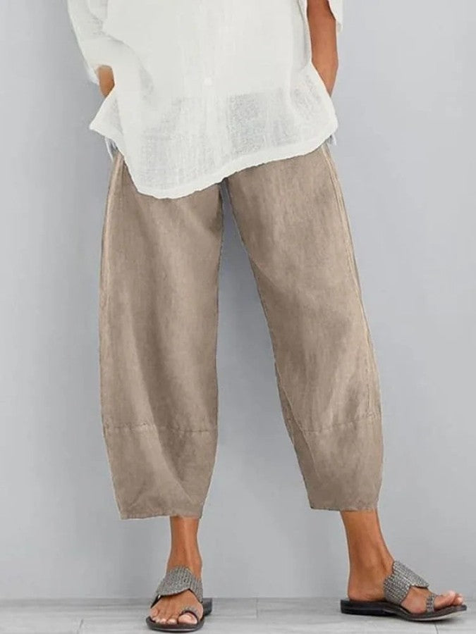 Claudine - Pantalon léger en lin femme