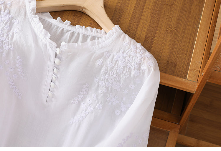 Cassiana - Blouse en Coton et Lin