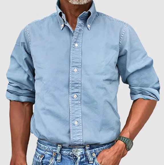 Lucas - Chemise classique pour homme à manches longues
