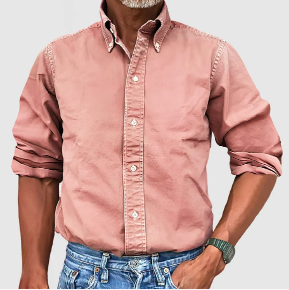 Lucas - Chemise classique pour homme à manches longues