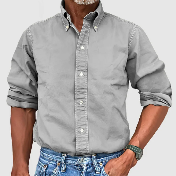 Lucas - Chemise classique pour homme à manches longues