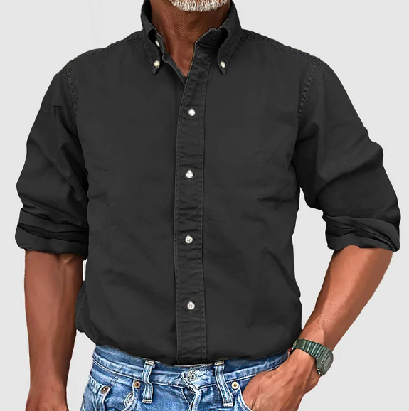 Lucas - Chemise classique pour homme à manches longues