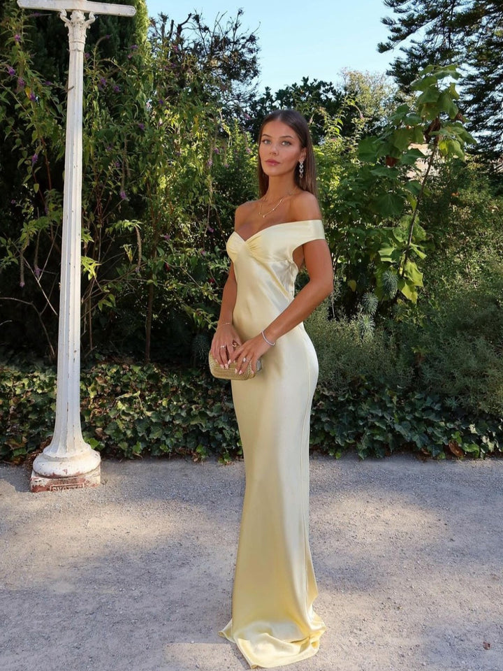 Bárbara - Robe Maxi en Satin