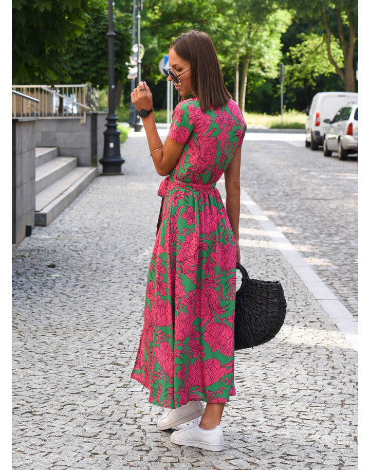 Amélia - Robe Midi Fleurie