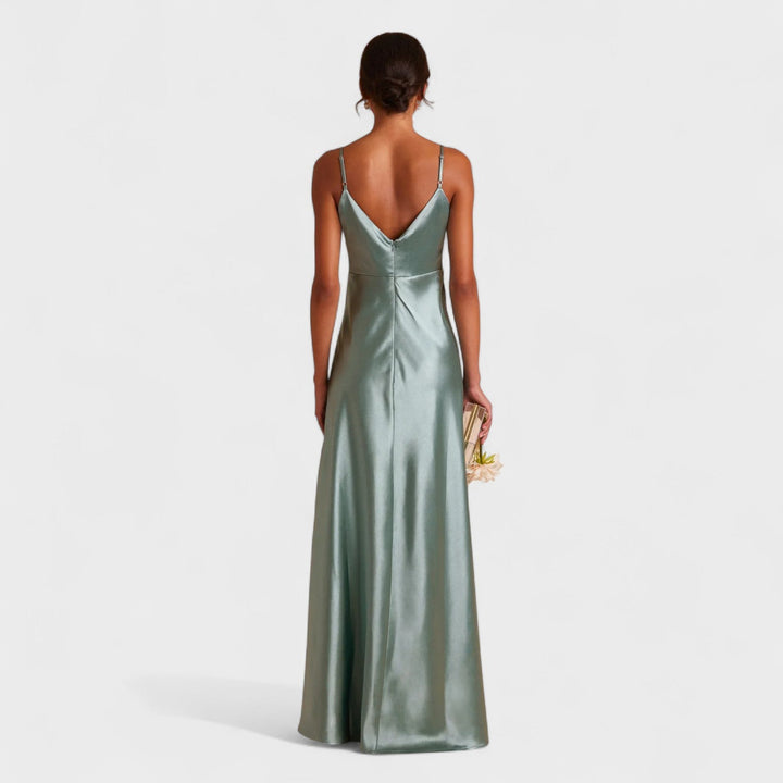 Lúcia - Robe longue en Satin
