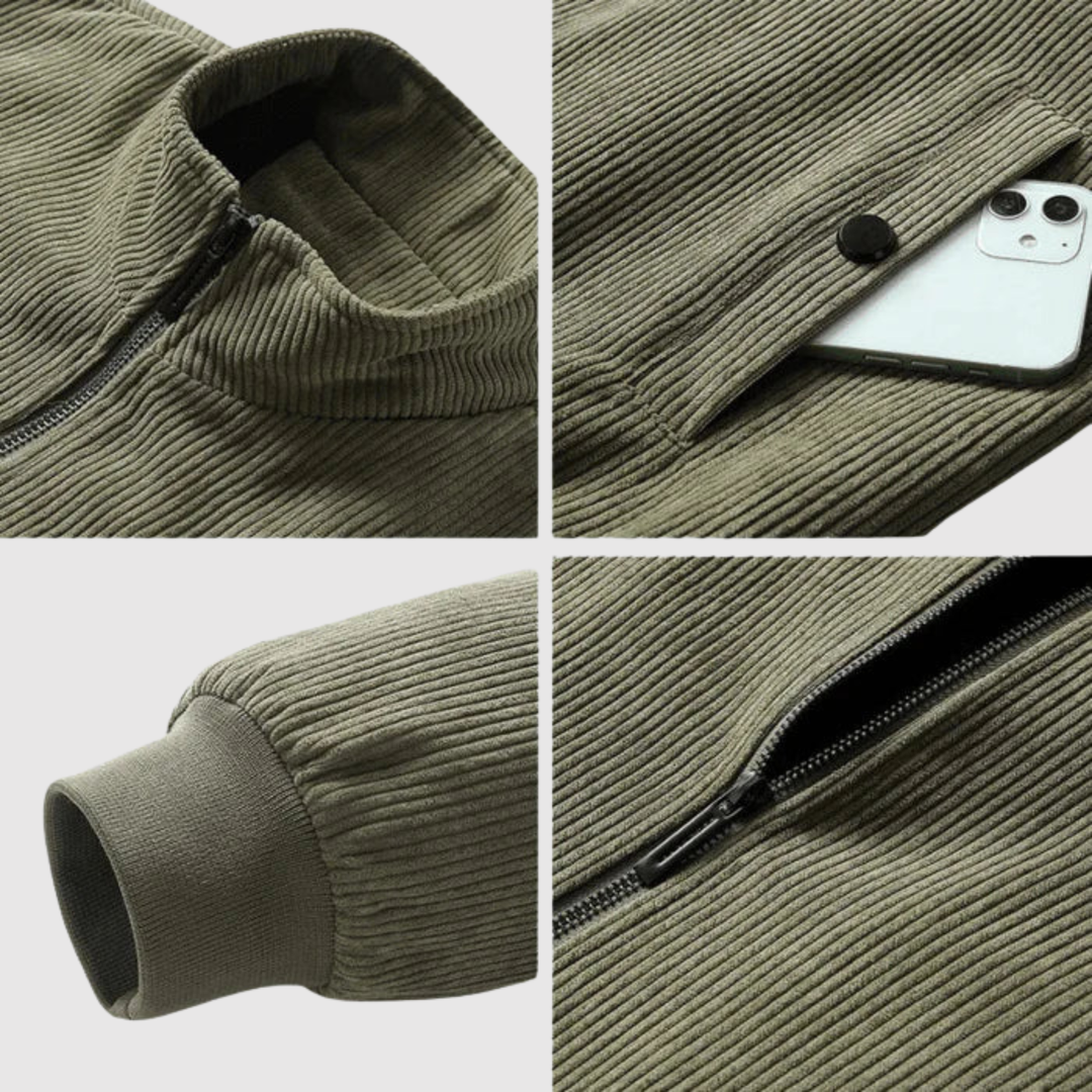 Šimon - Veste en flanelle rétro avec doublure en sherpa