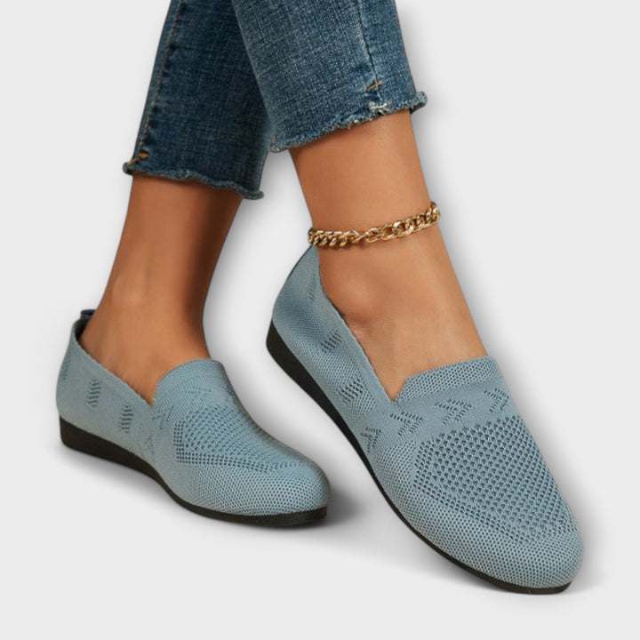 Adelheid - Mocassins bleu clair