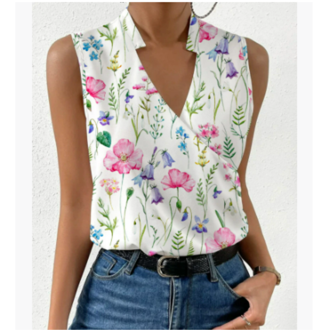 Salete - Top doux avec décolleté en V