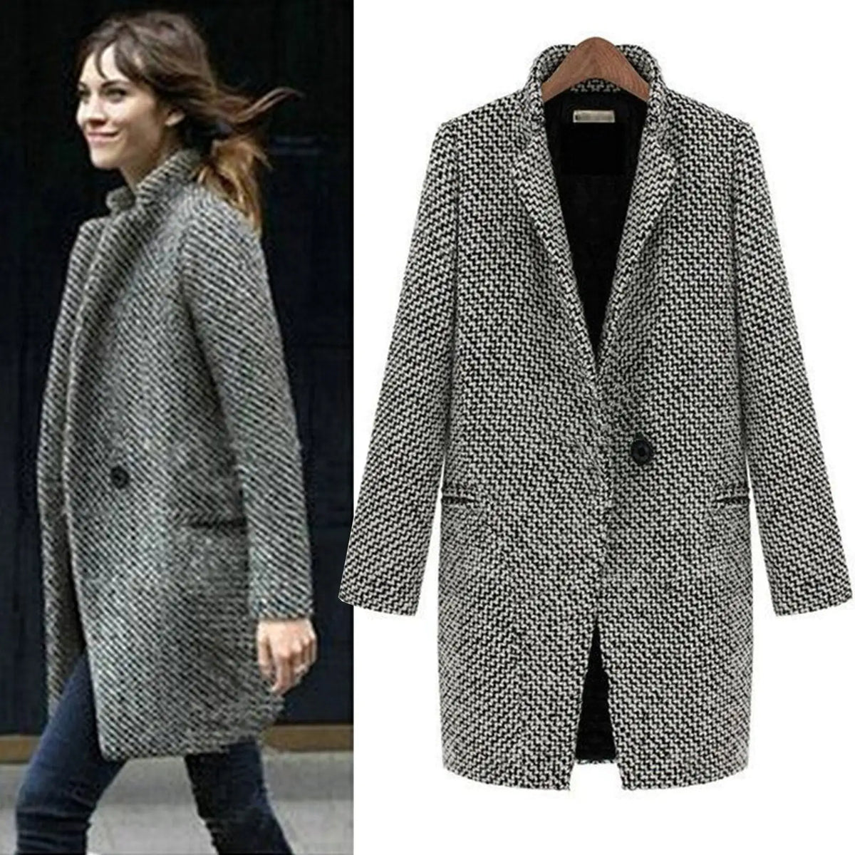 Océane - Manteau Élégant Chic Et Confort Femme
