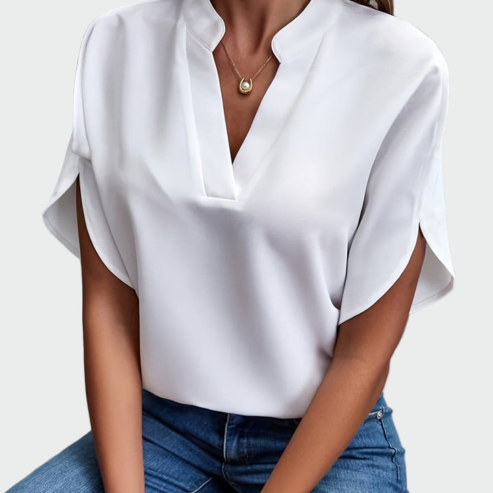 Chemise avec imprimé drapé