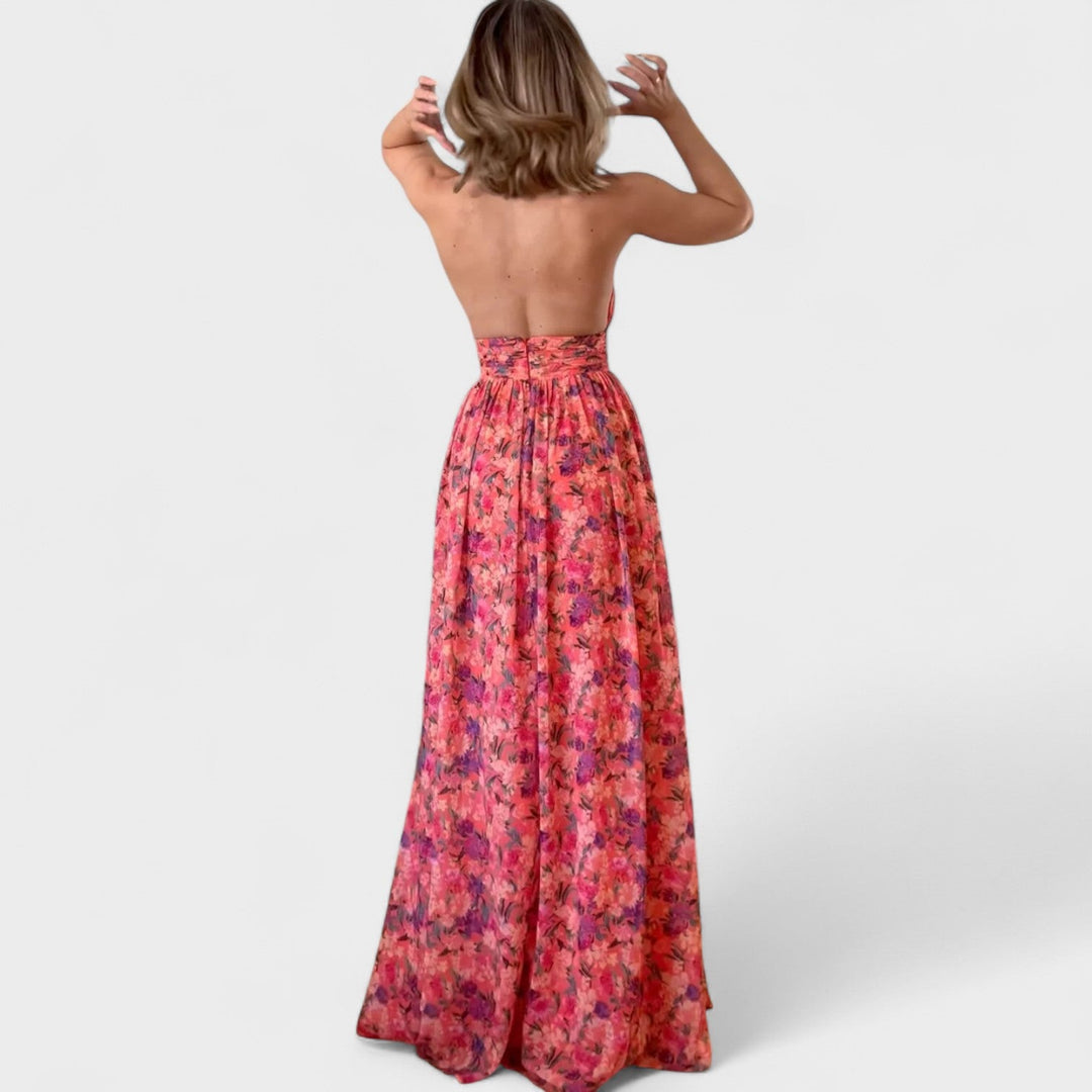Florária - Robe longue avec des haltères