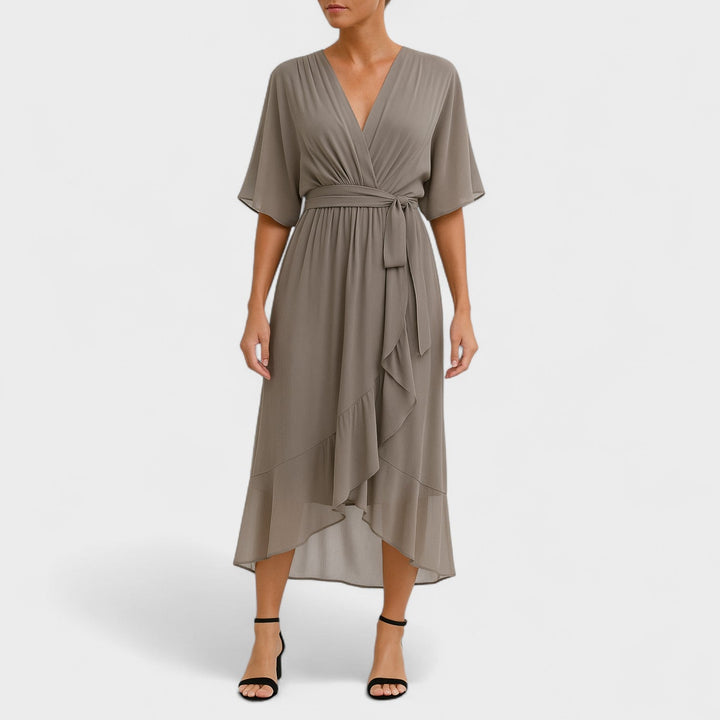Ialina - Robe élégante avec ceinture