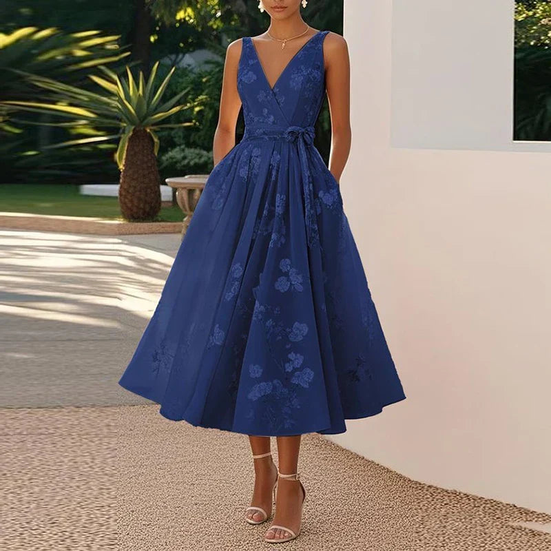 Catarina - Robe Midi Élégante
