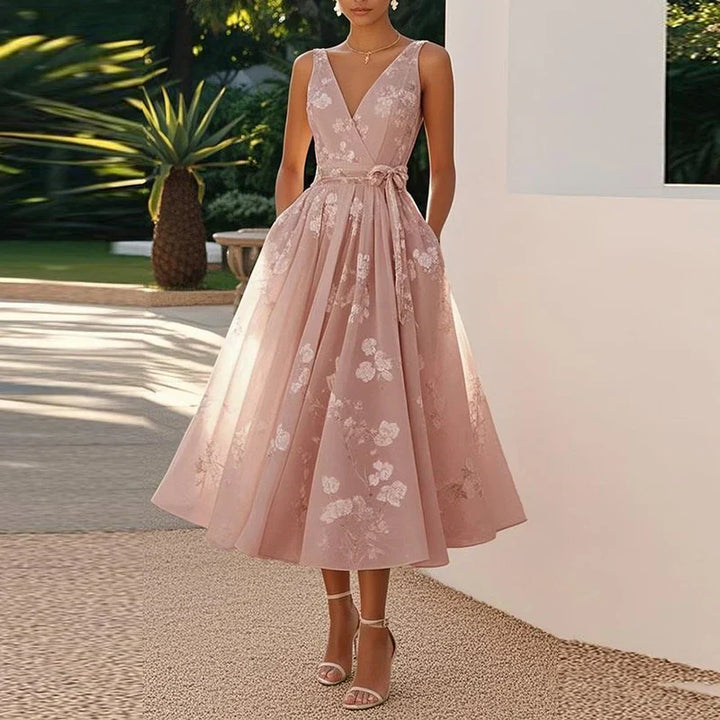 Catarina - Robe Midi Élégante