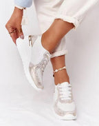 Anna - Femme Baskets Marche Confort