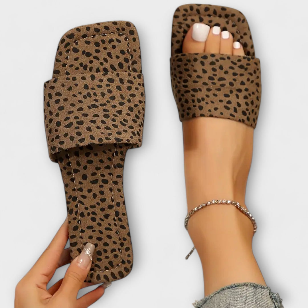 Elisabete - Mocassins plats avec imprimé léopard