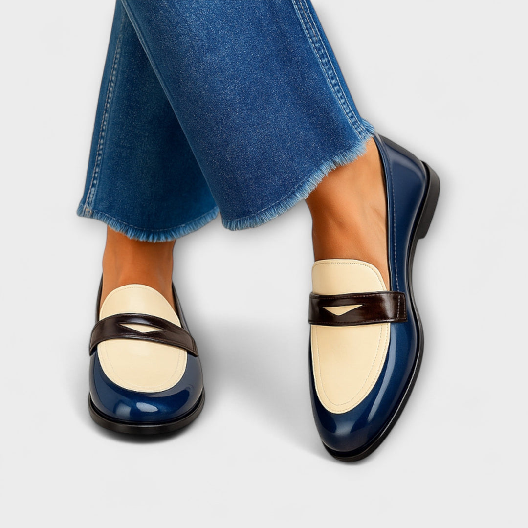Brunhilde - Mocassins bicolores