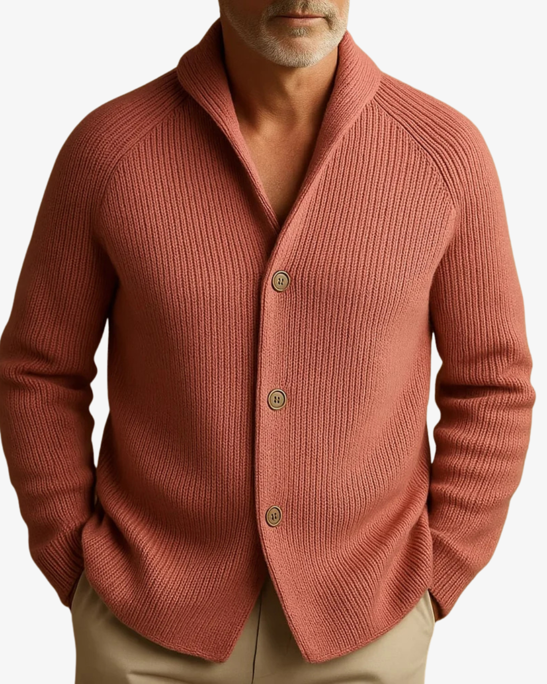 Guillaume - Cardigan En Maille À Col Châle Homme