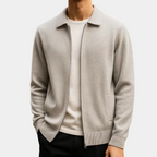 Christophe - Cardigan Zippé Col Chemise Homme