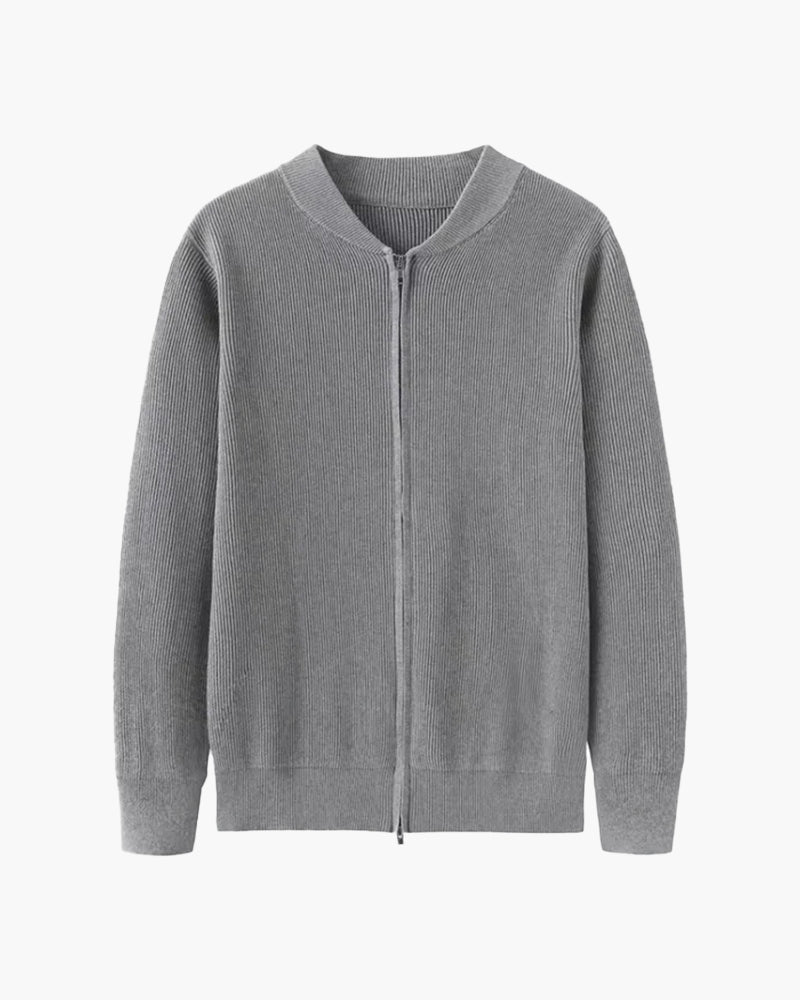 Damien - Cardigan Zippé En Maille Homme