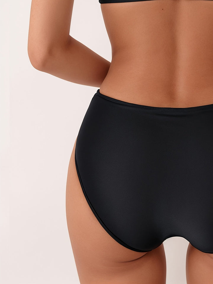 Azuur - Imprimé rayé vivant avec taille haute flatteuse