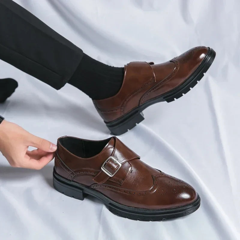 Gaspard - Chaussures À Boucle Perforées Homme