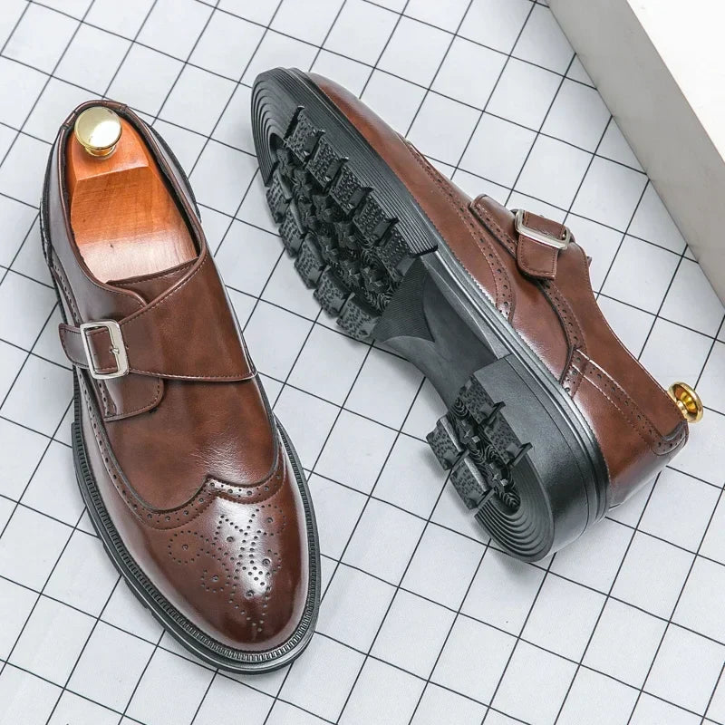Gaspard - Chaussures À Boucle Perforées Homme
