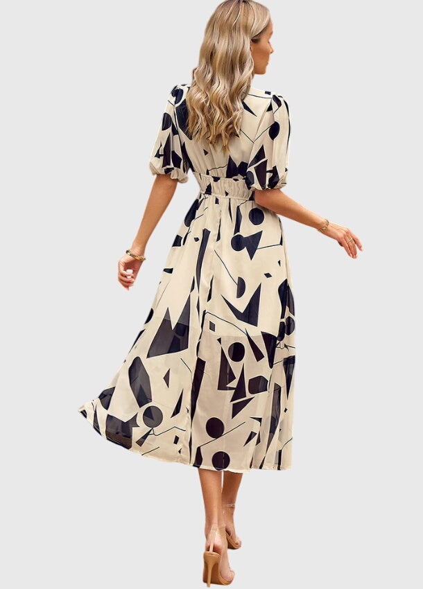 Merlin | Robe Midi Florale Flatteuse