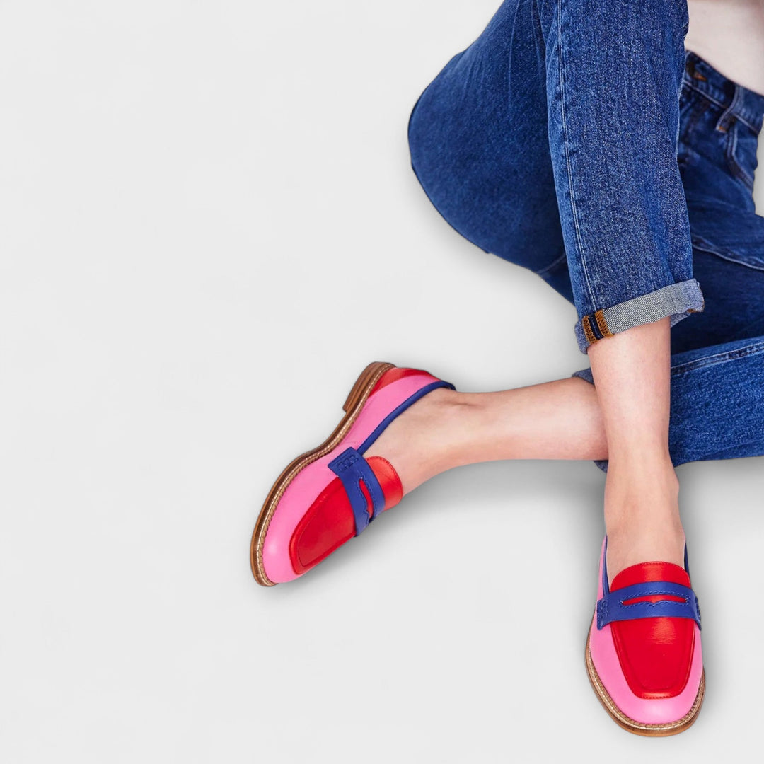 Margarete - Mules patchwork colorées