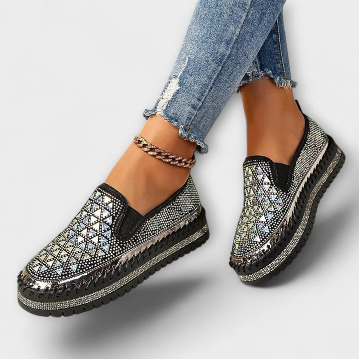 Walburga - Espadrilles à strass