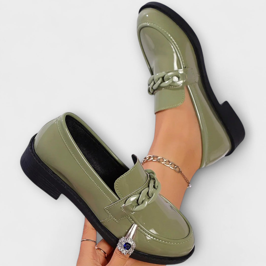 Liesel - Mocassins roses à chaîne
