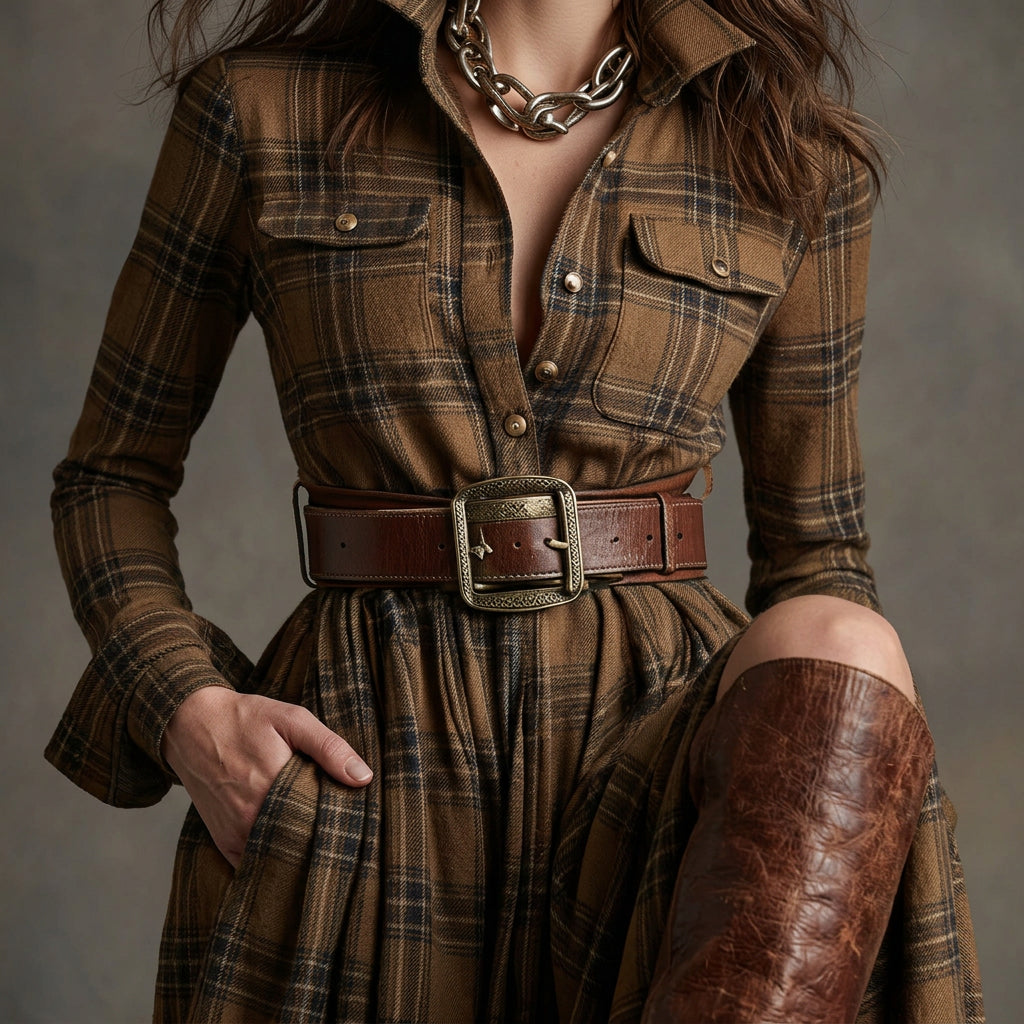 Mariana - Robe Chemise avec Ceinture