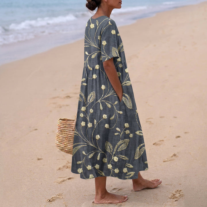 Eliana - Robe à Broderie Florale
